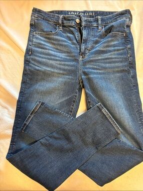 American Eagle Outfitters Women's Skinny Jeans - Dark Blue Wash